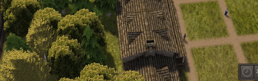 The players line while the game waits: Waiting for player 2